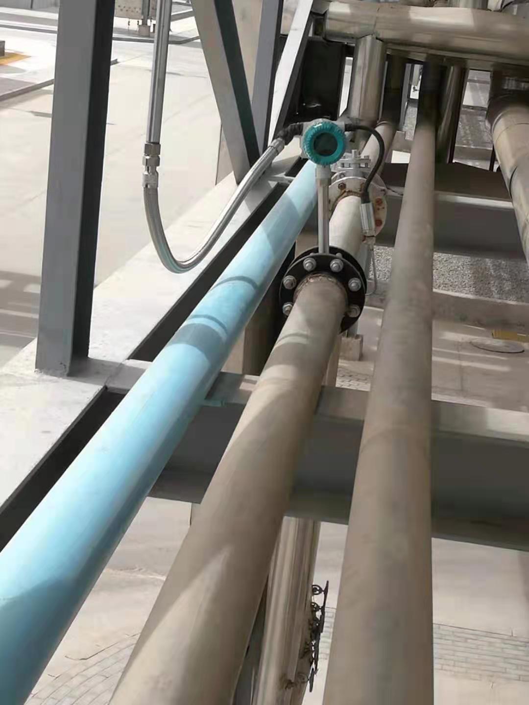 化工廠渦街流量計(jì)，安裝調(diào)試完畢-艾絲特儀表
